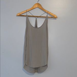 grey racer back tank